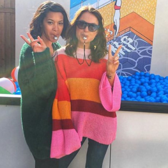 Colorblocked Knit Sweater